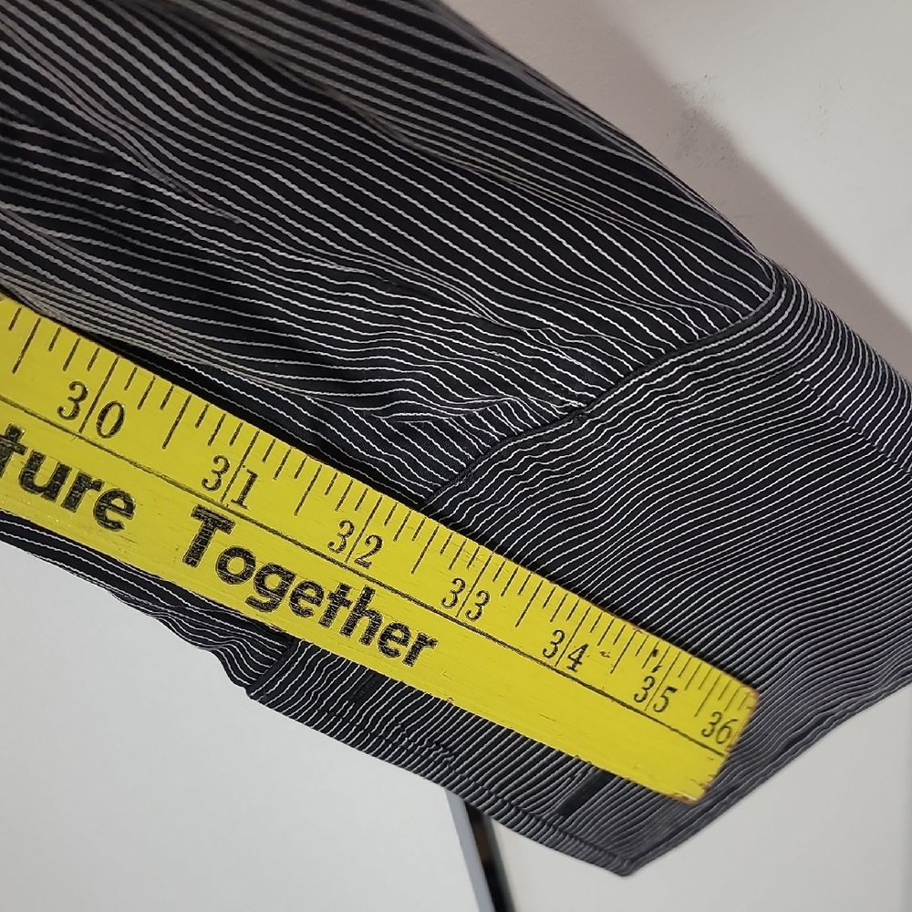 Eton Of Sweden Contemporary Fit Black Shirt with White Pinstripes - Picture 7 of 7